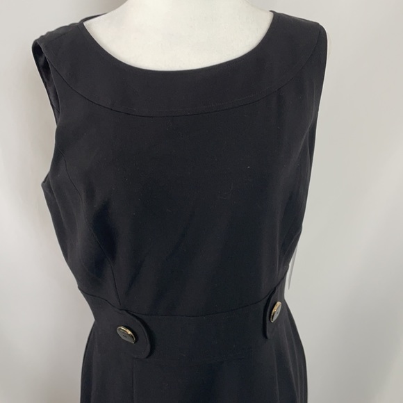 Chelsea Rose Women’s Black Midi Crew Neck Dress - Picture 4 of 10